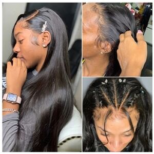 Brazilian Straight Human Hair Bundles with Closure